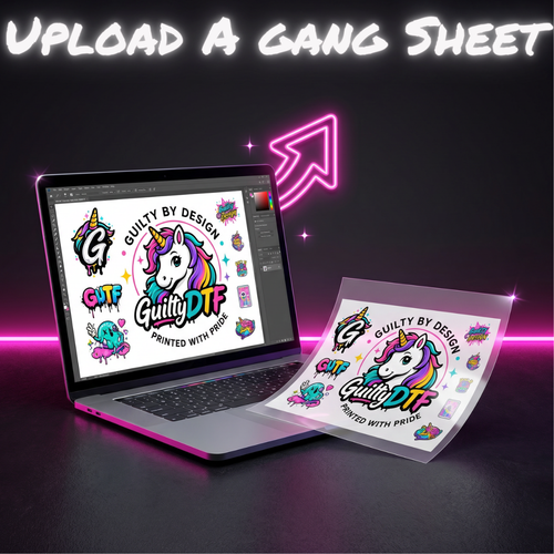 Upload Your Gang Sheet hero